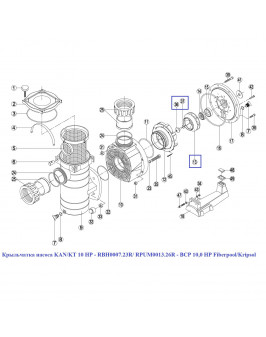 Крыльчатка насоса Kripsol KAN/KT 10 HP (RBH0007.23R/ RPUM0013.26R)