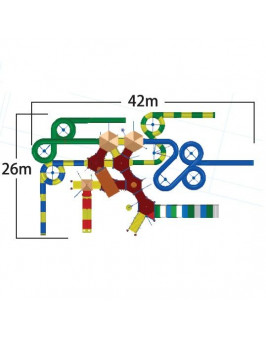Комплекс водных горок Arihant WAPS 12А (42.0х26.0 м)