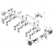 Основной комплект Standard, RG-бронза, 6 форсунок, для бетон.бас. насос-1,5 кВт, 230 В