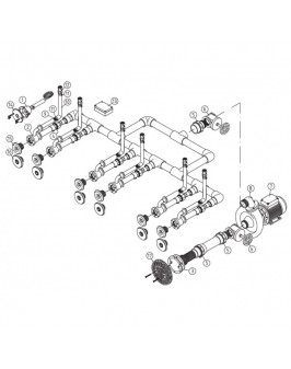 Основной комплект Standard, RG-бронза, 6 форсунок, для бетон.бас. насос-1,5 кВт, 230 В