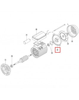 Крышка мотора Kripsol OK/CK100 (M1.7003)