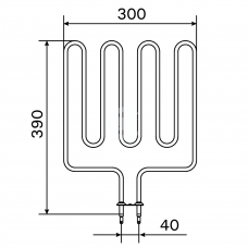 Harvia Тэн для электрокаменки ZSK-700 2,0 кВт (KIP, KV, M)