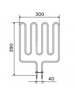 Harvia Тэн для электрокаменки ZSK-700 2,0 кВт (KIP, KV, M)