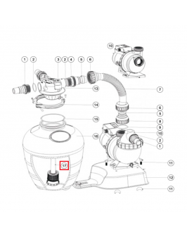 Дюзовая коробка 89033603 в комп-ке с трубой для Aquaviva FSU