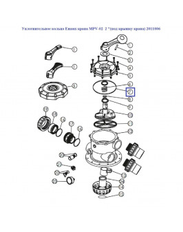 Уплотнительное кольцо Aquaviva крана MPV-02 2 "(под крышку крана) 2011006