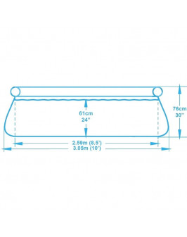 Надувной круглый бассейн Bestway 57270/57109 (305х76) с картриджным фильтром