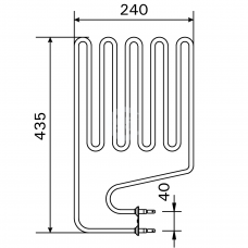 Harvia Тэн для электрокаменки ZSP-240 2,15 кВт (K11G, K11GS, РО11)