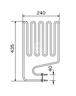 Harvia Тэн для электрокаменки ZSP-240 2,15 кВт (K11G, K11GS, РО11)