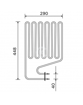 Harvia Тэн для электрокаменки ZSP-250 2,5 кВт (K13,5G, K15G, F15, F16,5, РО165)