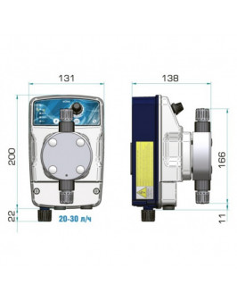 Насос дозирующий мембранный eONE MF 4-20 100/250V PVDF TFE/P